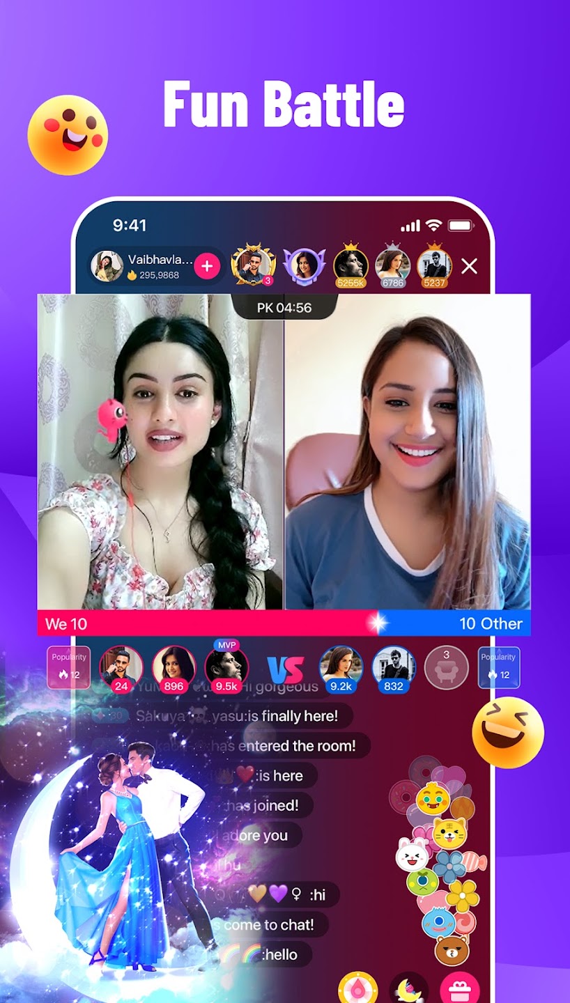 MemeLive app screen