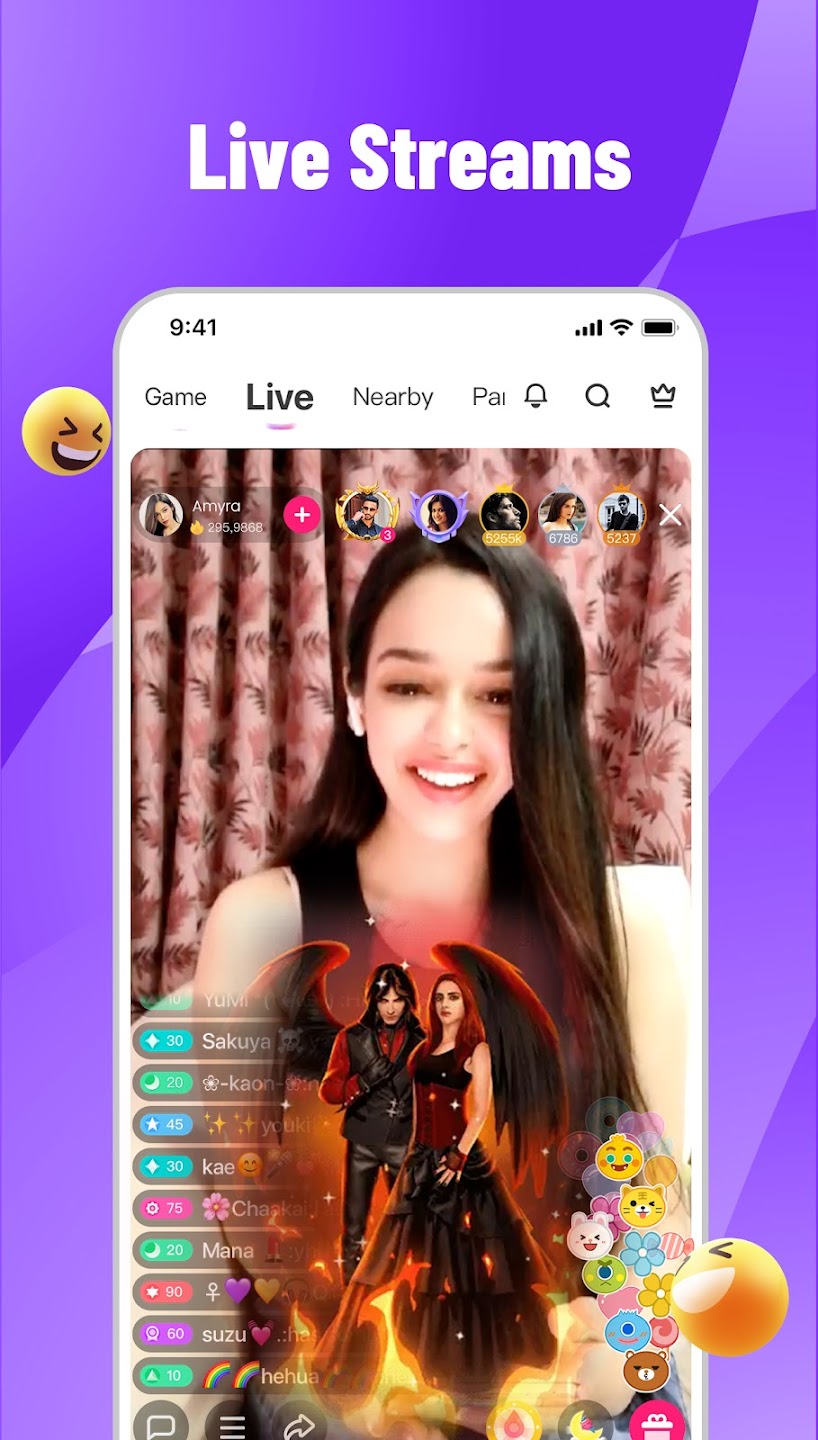 MemeLive app screen